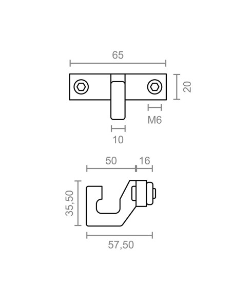 Gancho final toldo tld11 92561 micel