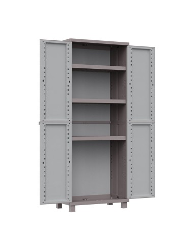 Armario jrattan 369, 3 baldas, 68 x 37,5 x 170 cm
