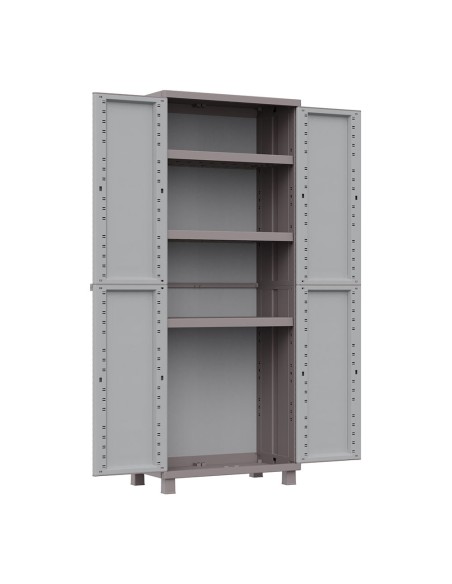 Armario jrattan 369, 3 baldas, 68 x 37,5 x 170 cm