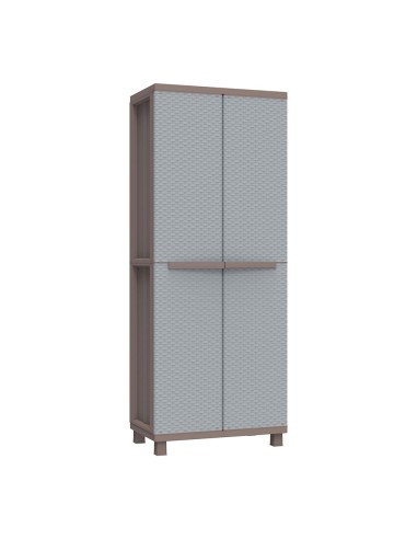 Armario jrattan 369, 3 baldas, 68 x 37,5 x 170 cm