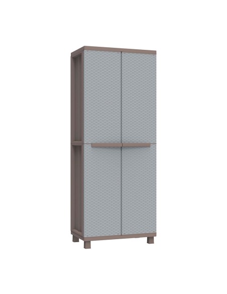 Armario jrattan 369, 3 baldas, 68 x 37,5 x 170 cm