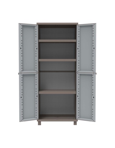 Armario jrattan 369, 3 baldas, 68 x 37,5 x 170 cm