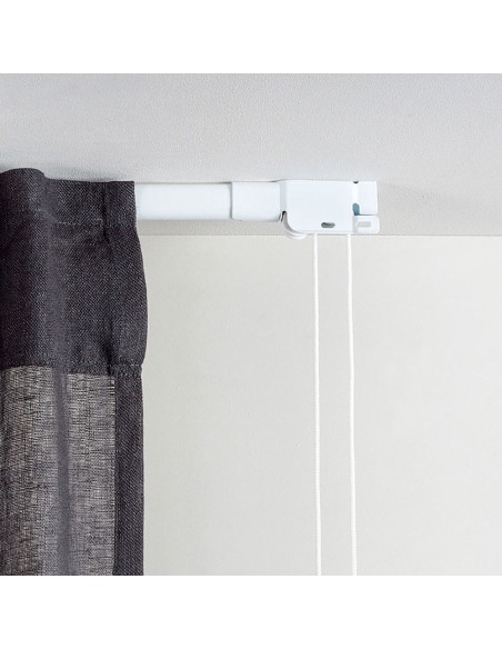 Riel reforzado extensible 70-120cm blanco cintacor - storplanet