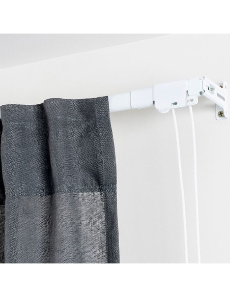 Riel reforzado extensible 70-120cm blanco cintacor - storplanet