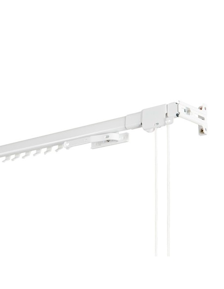 Riel reforzado extensible 120-210cm blanco cintacor - storplanet