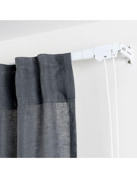 Riel reforzado extensible 160-300cm blanco cintacor - storplanet