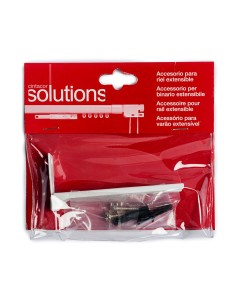 Soporte central doble riel reforzado blanco (1ud)cintacor - storplanet 2