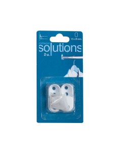 Soporte armario entre-paredes ovalado blanco (2 uds) cintacor - storplanet 2