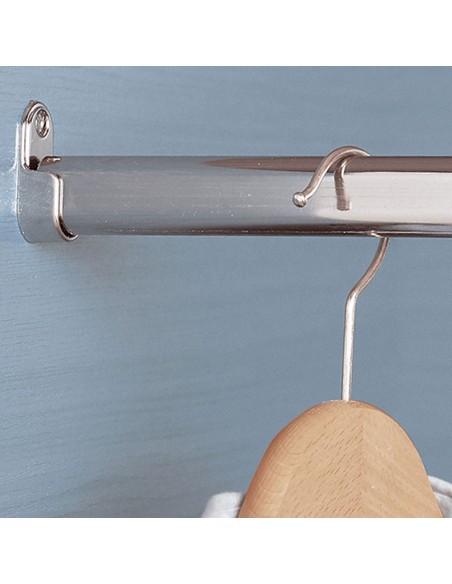 Soporte armario entre-paredes ovalado blanco (2 uds) cintacor - storplanet