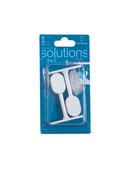 Soporte armario terminal ovalado blanco (2 uds) cintacor - storplanet