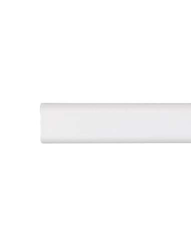 Barra armario ovalada metal blanco 100cm cintacor - storplanet