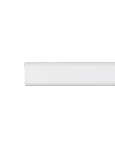 Barra armario ovalada metal blanco 200cm cintacor - storplanet