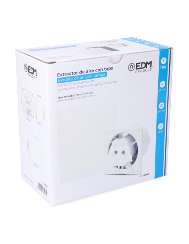 Extractor de aire con tapa blanca, (...