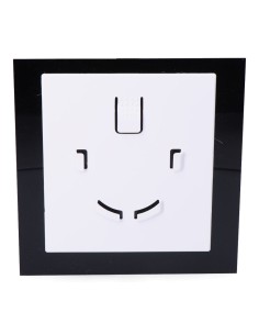 Tapa 175 x 175mm color negro mate para extractor 08413 ø10cm edm 2