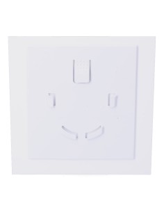 Tapa 175 x 175 mm color blanco brillante para extractor 08413 ø10cm edm 2