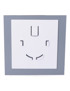 Tapa 175 x 175mm color gris aluminio cepillado para extractor 08413 ø10cm edm 2