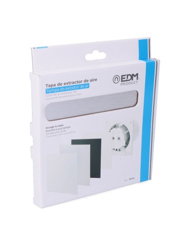 Tapa 175 x 175mm color gris aluminio cepillado...