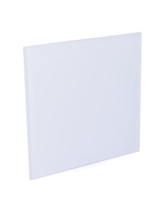 Tapa 175x175 mm cristal blanco mate para extractor 08413 ø10cm edm