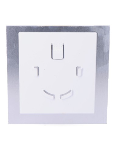 Tapa 175x175 mm cristal blanco mate para...