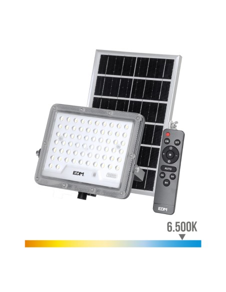 Foco proyector solar slim 100w 1.200lm 6.500k