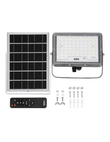 Foco proyector solar slim 400w 3.500lm 6.500k