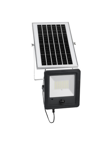 Foco proyector solar con sensor 100w 1.200lm 6.500k
