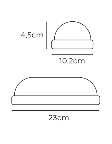 Aplique led oval con sensor crepuscular y de...