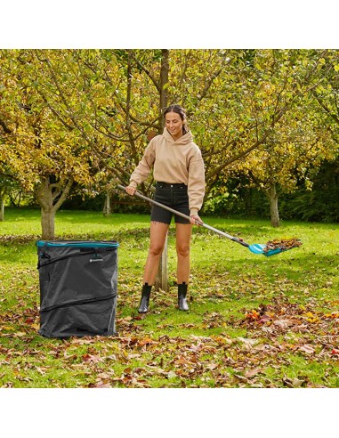 Saco de jardín popup 127 l para recoger hojas o...