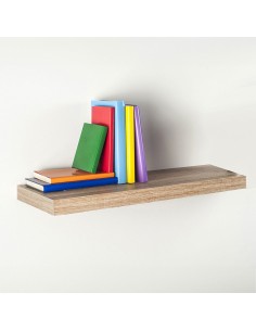 Estanteria con fijación invisible 60 x 25 cm roble blanco