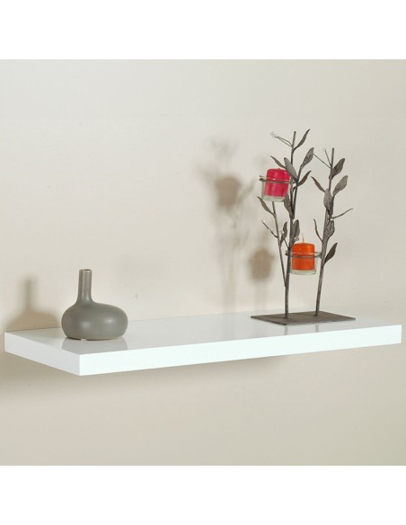 Estanteria con fijación invisible 80 x 25 cm blanco