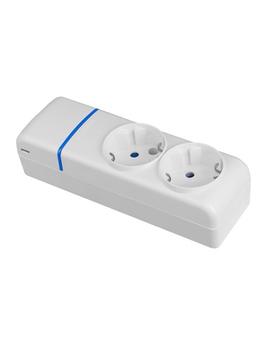 Base múltiple de 2 tomas 2p+t, 16 a 250 v