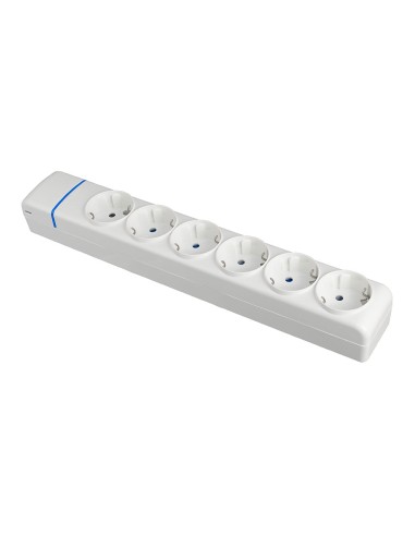 Base múltiple de 6 tomas 2p+t, 16 a 250 v