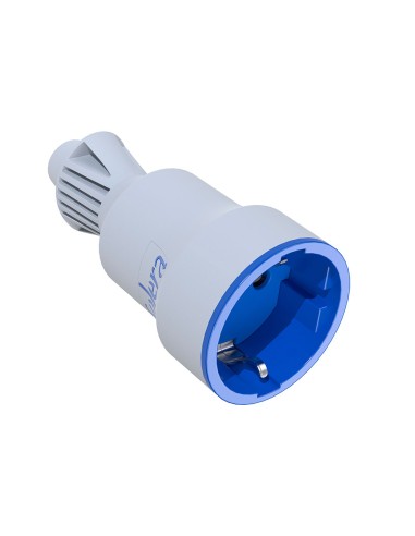 Base móvil 2p+t, 16 a 250 v caucho color blanco