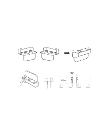 Organizador de espacio entre asientos de...