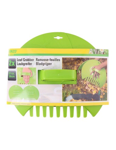 Rastrillo de hojas 36 x 31 x 8 cm 2 piezas...