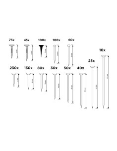 Surtido de clavos, 975 piezas st black+decker 2