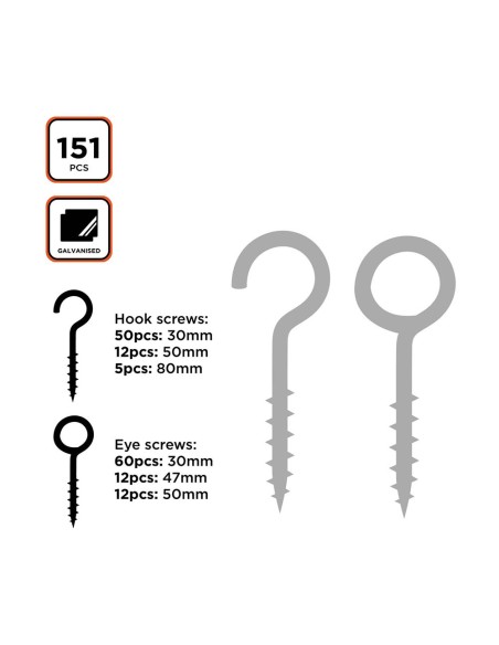 Surtido de hembrillas, 151 piezas st black+decker