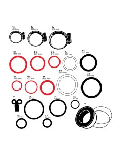 Surtido de juntas, arandelas y abrazaderas, 86 piezas ass black+decker 2