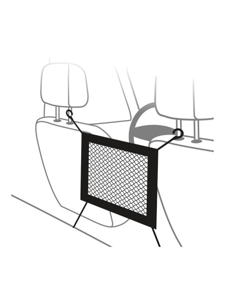 Red de almacenamiento para automóvil entre asientos black+decker