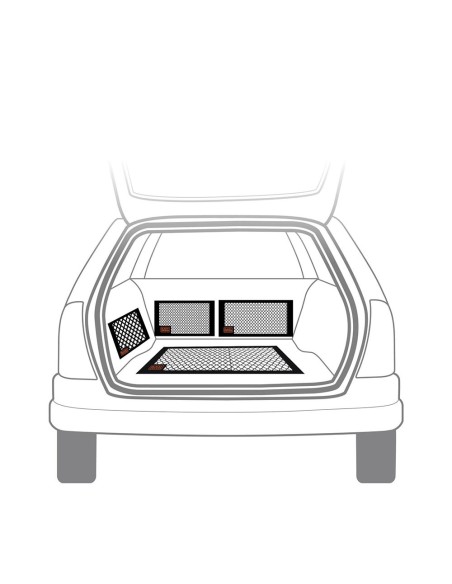 Red de almacenamiento para automóvil 4 piezas black+decker