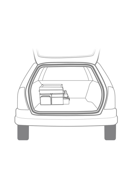 Organizador para automóvil con enfriador 47.5 x 25 x 30 cm
