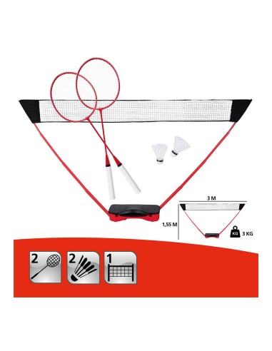 Conjunto de bádminton 5 piezas donnay