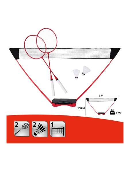 Conjunto de bádminton 5 piezas donnay