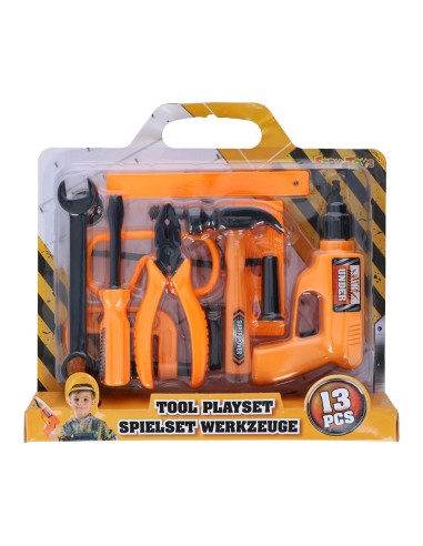 Set de herramientas de juguete 13 piezas eddy toys