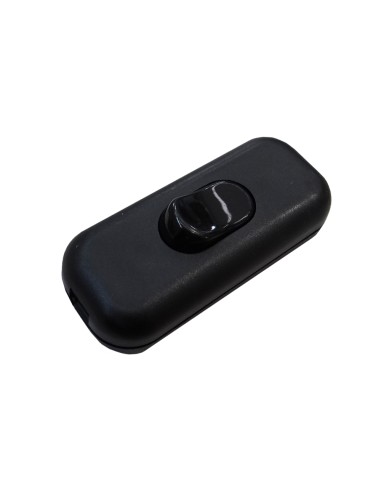 Interruptor unipolar 2a montado negro