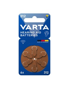 Pila para audífonos varta hearing aid batteries 312 (blister 6 unid.)