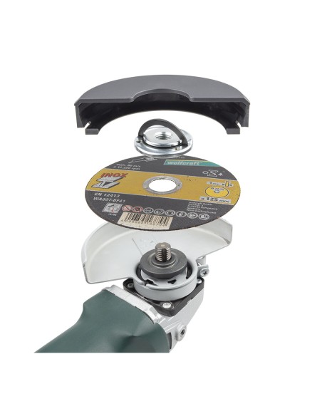 Tuerca de fijación rápida para amoladora angular 2463000 wolfcraft