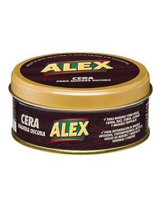 Cera alex oscura lata para madera 250 gr