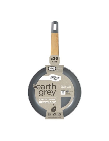 Sarten de aluminio prensado ind earth grey ø26 cm