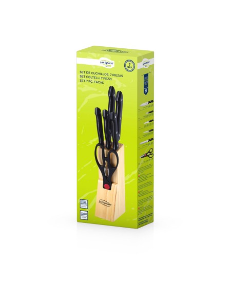 Juego de cuchillos 7 piezas acero inox dresde + tacoma